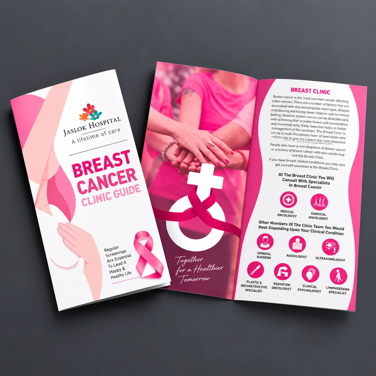 Jaslok Hospital — Breast cancer clinic leaflet