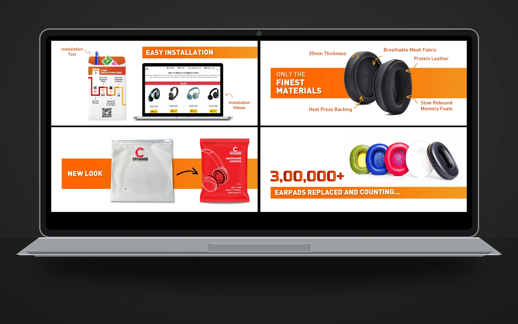 Crysendo — Amazon A+ banners