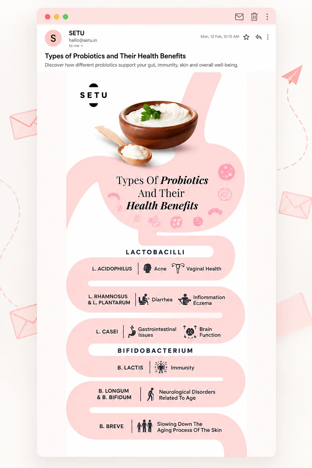Setu — Probiotics email