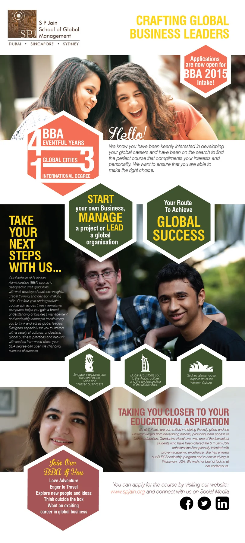 S P Jain School of Global Management — Admissions email, full length