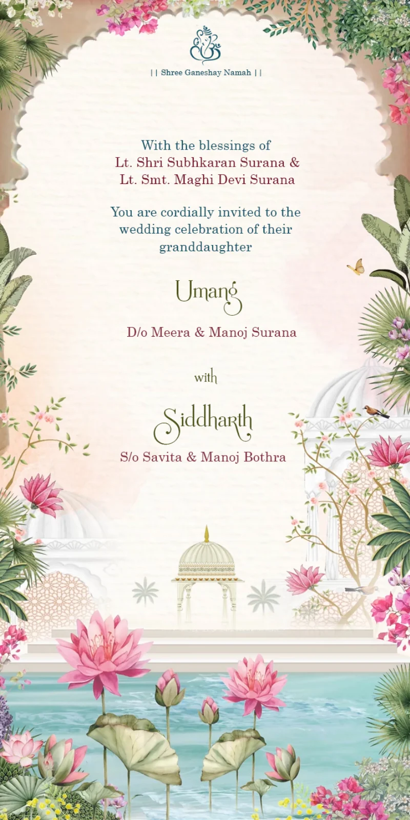 Illustrated event invitation — page 2
